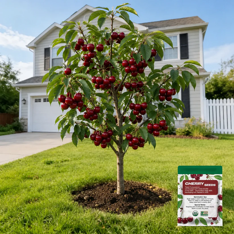 Grow Your Own Sweet Cherry🍒 Tree — Premium Live Seeds
