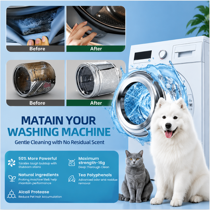 🔥 Powerful Washer Deep Cleaner Tablets – Eliminate Hidden Bacteria & Bad Smells Fast