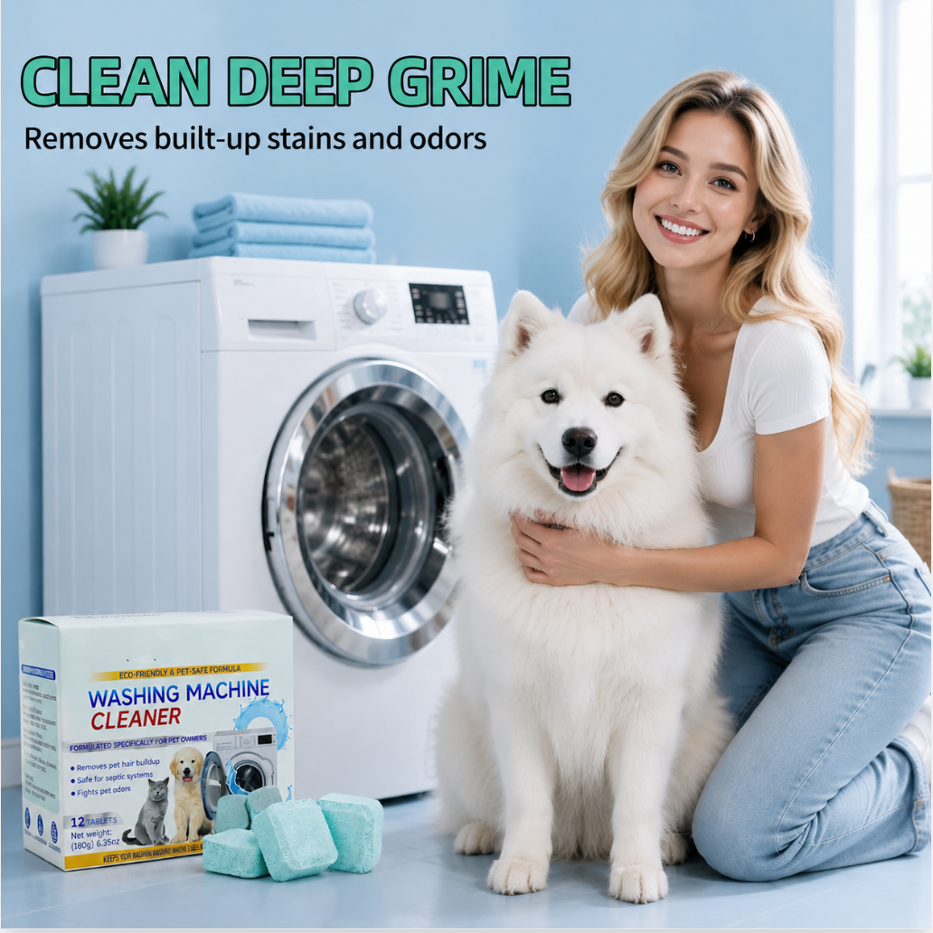 🔥 Powerful Washer Deep Cleaner Tablets – Eliminate Hidden Bacteria & Bad Smells Fast