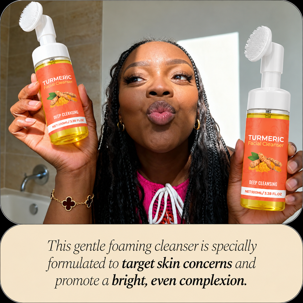 Turmeric Foaming Face Wash🌟Restore the radiance of the skin